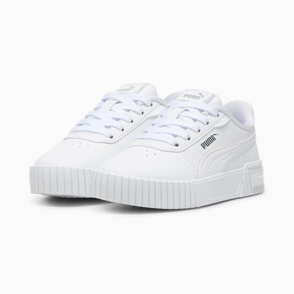 Carina 2.0 Holo 2.0 Sneakers Kids, PUMA White-Mauve Mist-PUMA Silver, large-ZAF