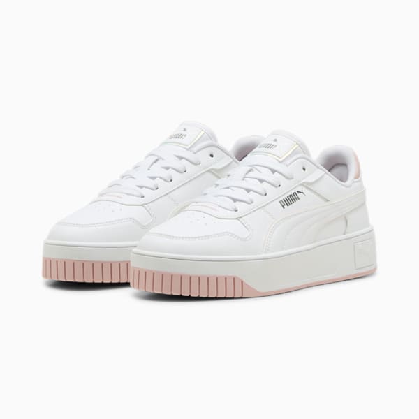 Carina Street Holo 2.0 Sneakers Youth, PUMA White-PUMA White-Mauve Mist, large-ZAF