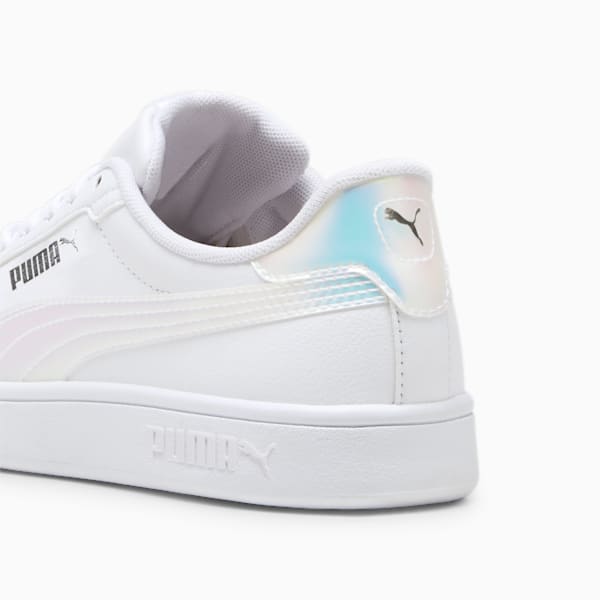 Smash 3.0 Holo 2.0 Sneakers Youth, PUMA White-Mauve Mist-PUMA Silver, large-ZAF