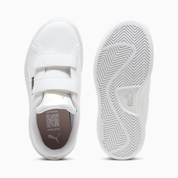 Smash 3.0 Holo 2.0 Sneakers Kids, PUMA White-Mauve Mist-PUMA Silver, large-ZAF