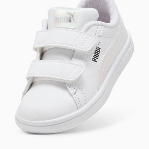 Tenis Bebé Smash 3.0 Holo 2.0, PUMA White-Mauve Mist-PUMA Silver, large-MEX