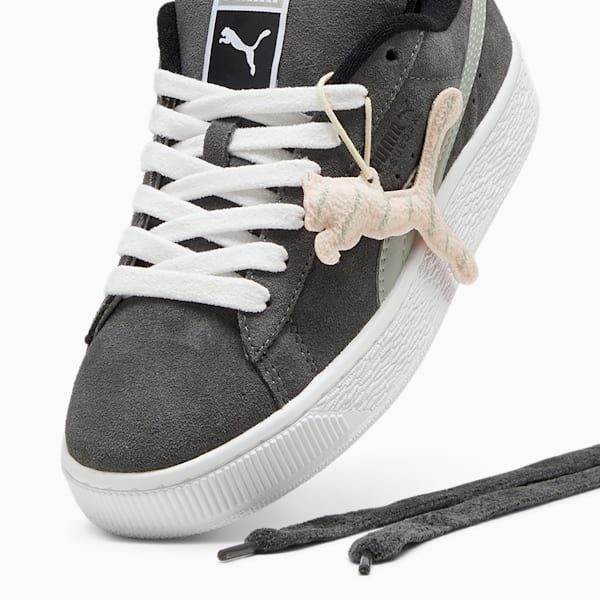 Suede XL Merry X-mas Sneakers Women, Shadow Gray-PUMA Black, large-ZAF