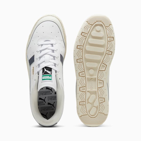 PUMA Seoul Leather Sneakers Unisex, PUMA White-Galactic Gray, large-ZAF