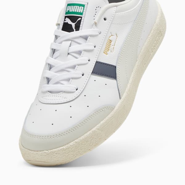 PUMA Seoul Leather Sneakers Unisex, PUMA White-Galactic Gray, large-ZAF