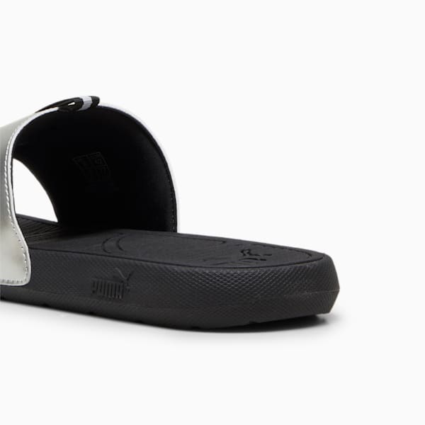 Cool Cat 2.0 Metallic Dream Slides Unisex, PUMA Black-PUMA Silver, large-MEX