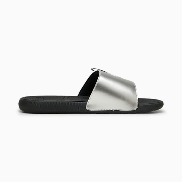 Cool Cat 2.0 Metallic Dream Slides Unisex, PUMA Black-PUMA Silver, large-MEX