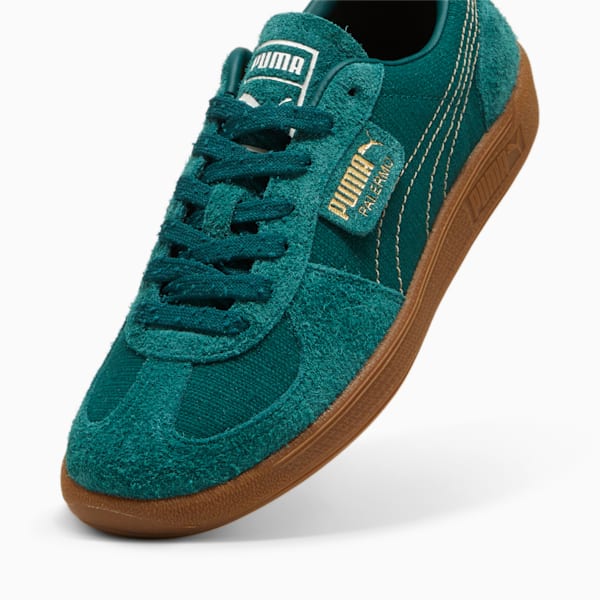 Palermo Texture Sneakers Unisex, Dark Myrtle-PUMA Gold, large-ZAF