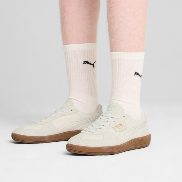 Palermo Texture Sneakers Unisex, Frosted Ivory-PUMA Gold, large-ZAF
