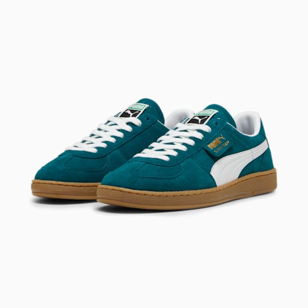 Super Team Suede Sneakers Unisex, Cold Green-PUMA White, large-ZAF