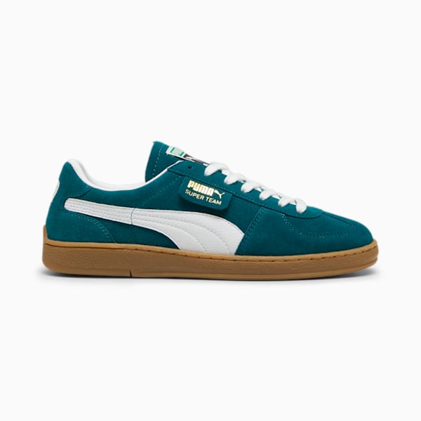 Super Team Suede Sneakers Unisex, Cold Green-PUMA White, large-ZAF