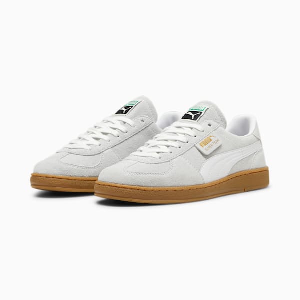 Super Team Suede Sneakers Unisex, Silver Mist-PUMA White, large-ZAF