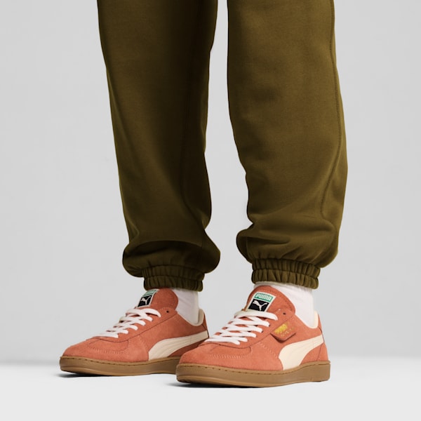 Super Team Suede Sneakers Unisex, Deeva Peach-PUMA White, large-MEX