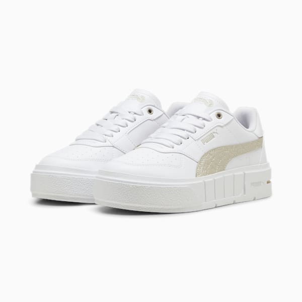 Cali Court MI Sneakers Youth, PUMA White-Desert Dust, large-ZAF