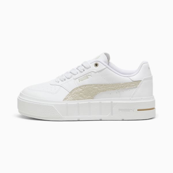 Cali Court MI Sneakers Youth, PUMA White-Desert Dust, large-ZAF