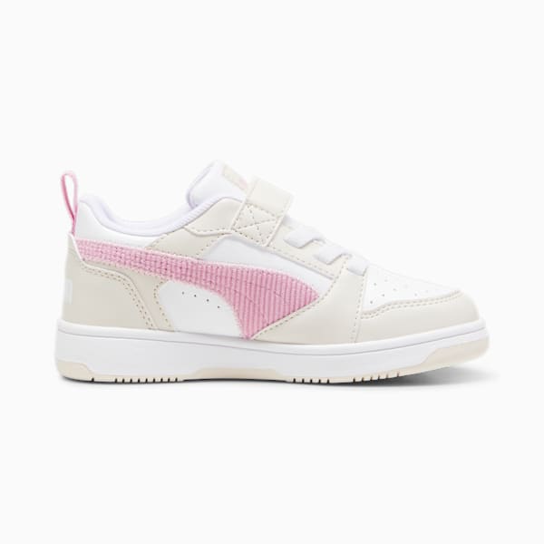 Rebound V6 lo Cord Sneakers Kids, Alpine Snow-Mauved Out-PUMA White, large-ZAF