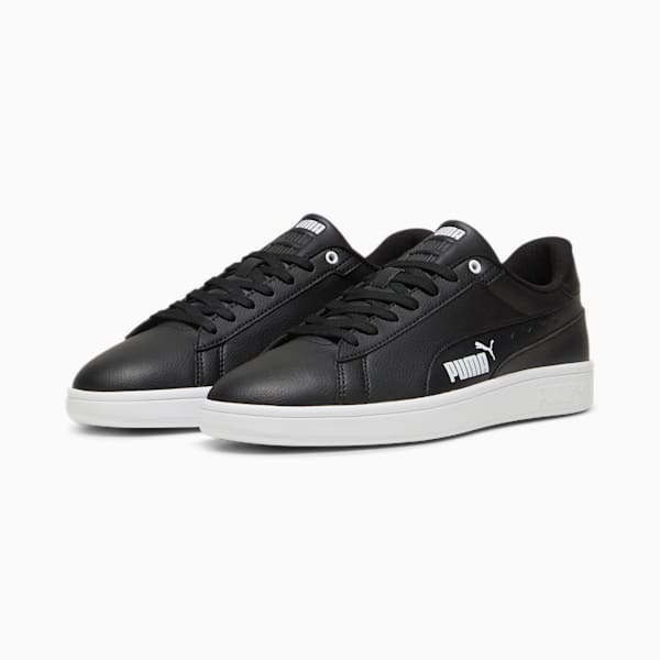 Smash 3.0 Seeing Double Sneakers Unisex, PUMA Black-PUMA White, large-ZAF