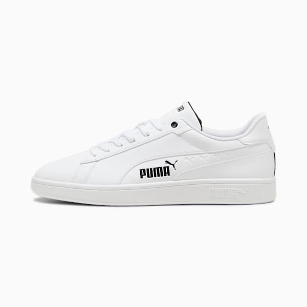 Smash 3.0 Seeing Double Sneakers Unisex, PUMA White-PUMA Black, large-ZAF