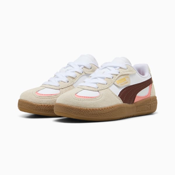 Palermo Moda Sneakers Kids, PUMA White-Chocotart, large-ZAF