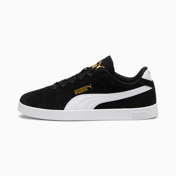 PUMA Club II Sneakers Youth, PUMA Black-PUMA White-PUMA Gold, large-ZAF