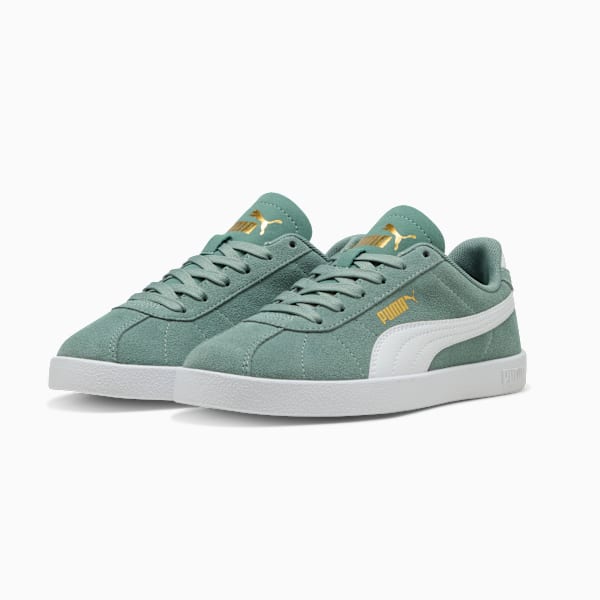 PUMA Club II Sneakers Youth, Green Moon-PUMA White, large-ZAF