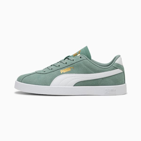 PUMA Club II Sneakers Youth, Green Moon-PUMA White, large-ZAF