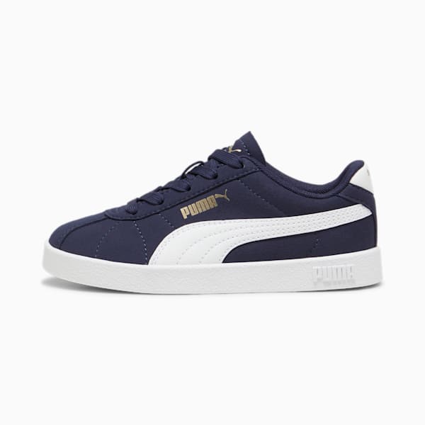 PUMA Club II Sneakers Kids, PUMA Navy-PUMA White-PUMA Gold, large-ZAF