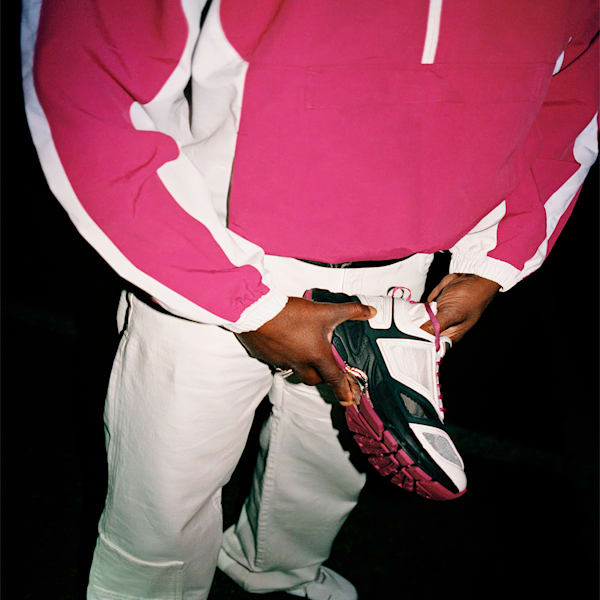 PUMA x MÁS TIEMPO Velophasis NU Sneakers, Feather Gray-PUMA Black-Magenta Gleam, large-ZAF