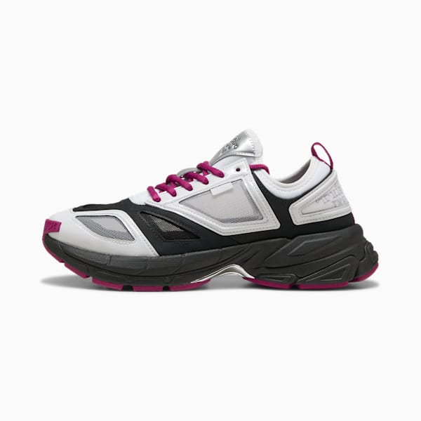 PUMA x MÁS TIEMPO Velophasis NU Sneakers, Feather Gray-PUMA Black-Magenta Gleam, large-ZAF