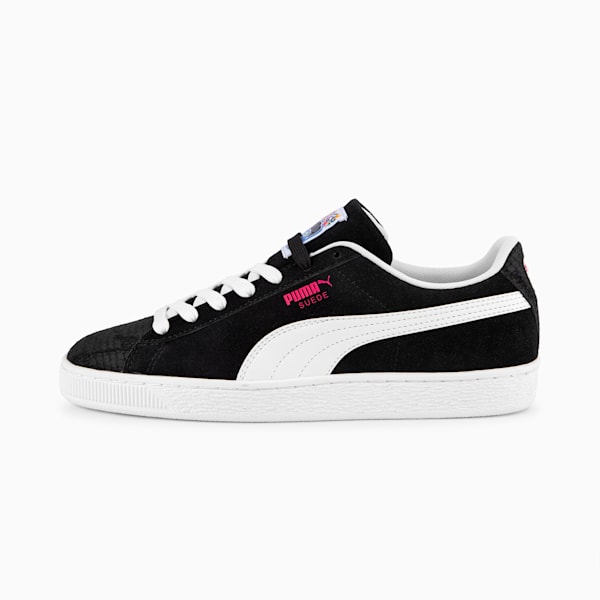 Zapatillas Suede "MIS RAICES", PUMA Black-PUMA White-Clementine-Racing Blue, large-ARG