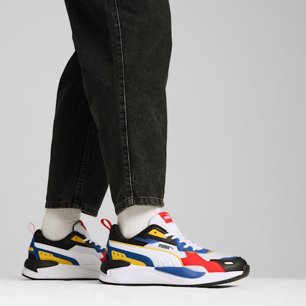 X-Ray 3 Sneakers Unisex, PUMA White-Yellow Sizzle-PUMA Black-For All Time Red, large-MEX