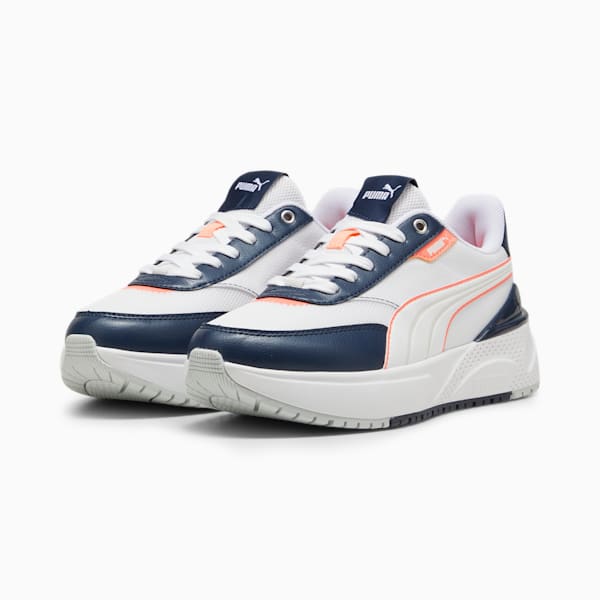 R78 Disrupt LT Sneakers Women, PUMA White-Club Navy-Glacial Gray, large-ZAF