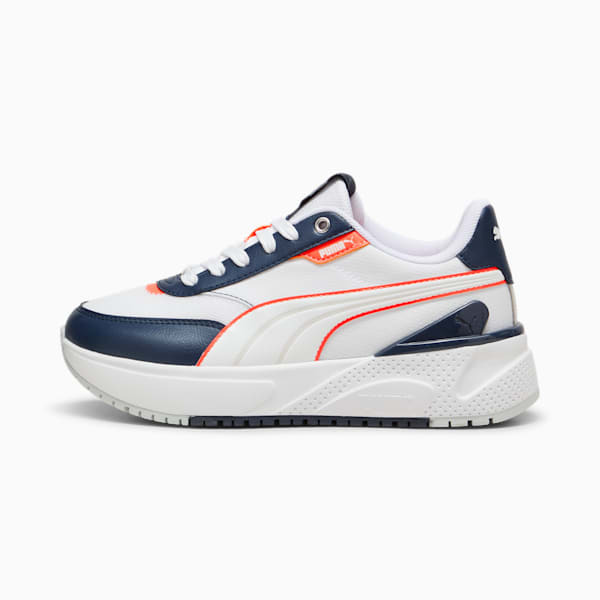 R78 Disrupt LT Sneakers Women, PUMA White-Club Navy-Glacial Gray, large-ZAF