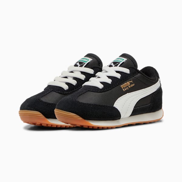 Easy Rider Vintage Sneakers Toddler, PUMA Black-PUMA White, large-ZAF