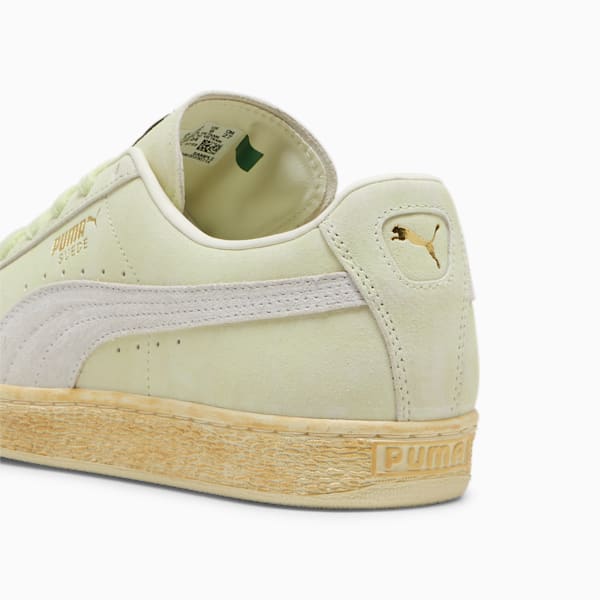 Suede Faded Sneakers Unisex, Cool Cucumber-Frosted Ivory, large-MEX