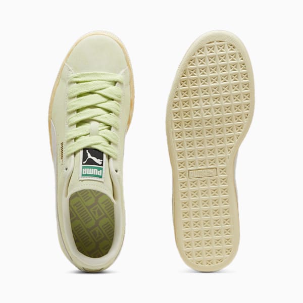 Suede Faded Sneakers Unisex, Cool Cucumber-Frosted Ivory, large-MEX