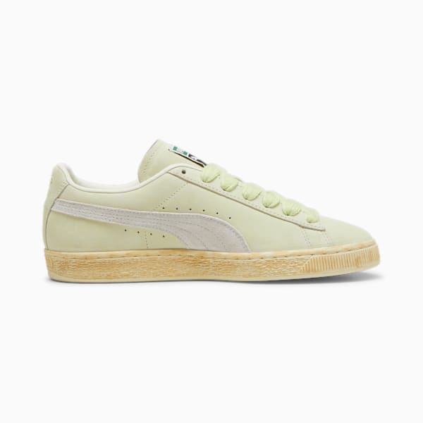 Suede Faded Sneakers Unisex, Cool Cucumber-Frosted Ivory, large-MEX