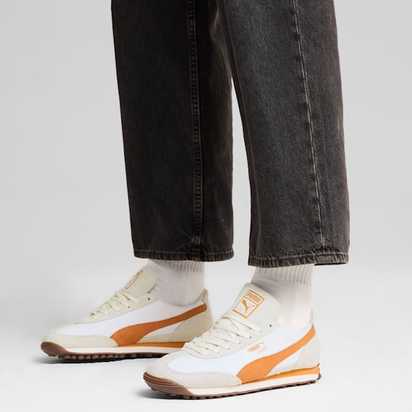 Easy Rider Nylon Sneakers Unisex, Warm White-Caramel Latte, large-ZAF