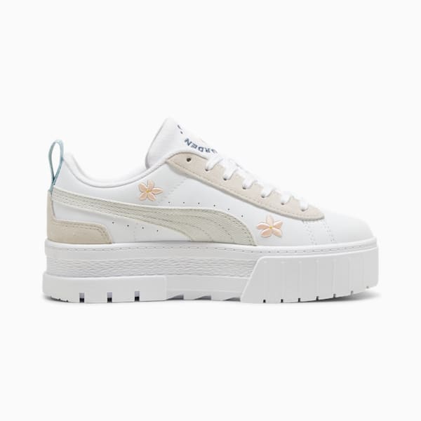 Zapatillas Mayze Embroidery Wns, PUMA White-Vapor Gray, large-ARG