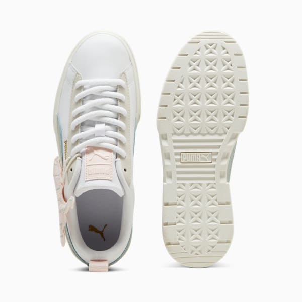Tenis mujer Mayze Merry X-mas, PUMA White-Green Fog, large-MEX