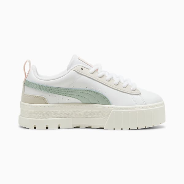 Tenis mujer Mayze Merry X-mas, PUMA White-Green Fog, large-MEX