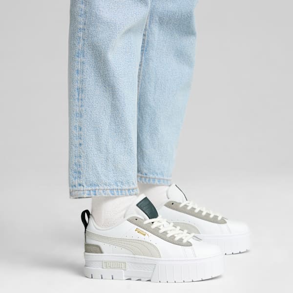 Tenis mujer Mayze Merry X-mas, PUMA White-Feather Gray, large-MEX