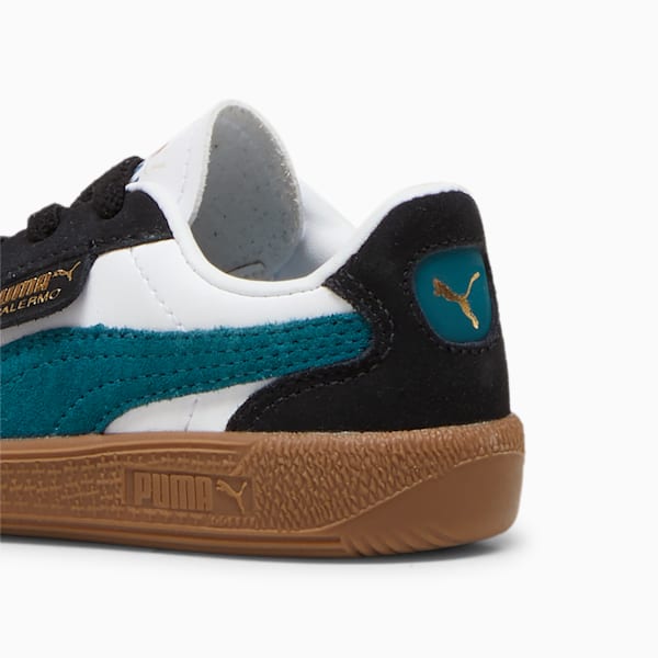 Palermo Downtown Sneakers Toddler, PUMA White-Cold Green-PUMA Black, large-ZAF
