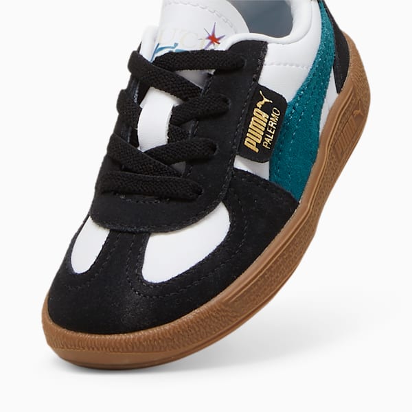 Palermo Downtown Sneakers Toddler, PUMA White-Cold Green-PUMA Black, large-ZAF