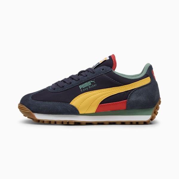 Easy Rider Sneakers Youth, New Navy-Sunny Yellow, large-ZAF