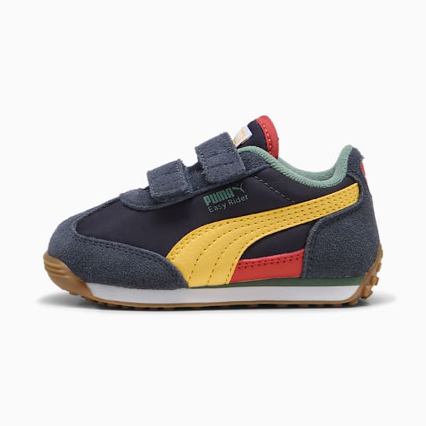 Easy Rider Sneakers Toddler, New Navy-Sunny Yellow, large-ZAF