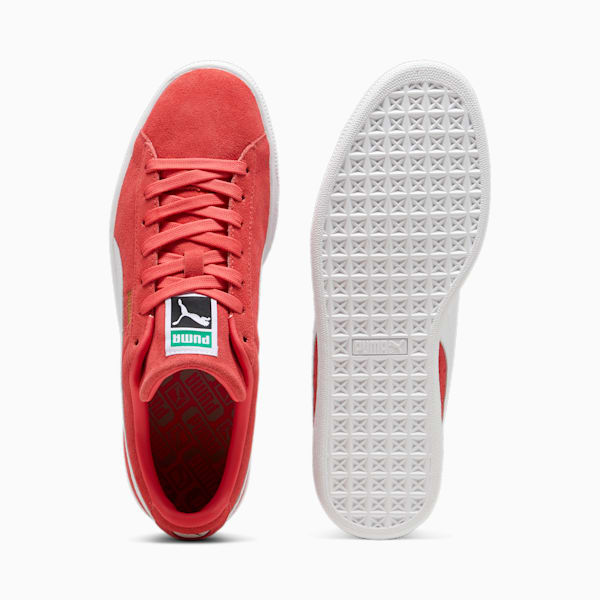Suede Classic Sneakers Unisex, Tart Cherry-PUMA White, large-MEX