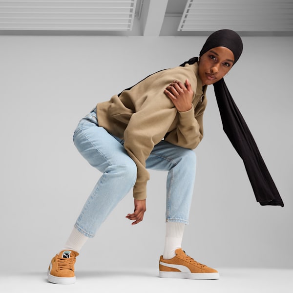 Zapatillas Suede Classic ADP, Caramel Latte-PUMA White, large-ARG