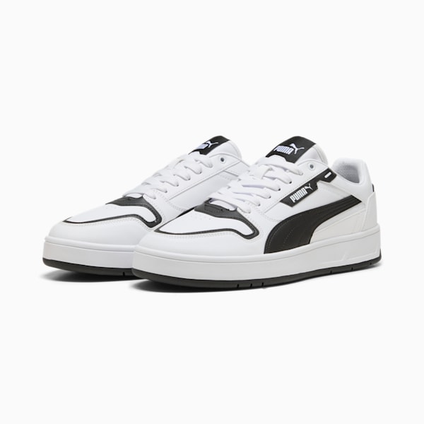 Court Classic Street Sneakers Unisex, PUMA White-PUMA Black, large-ZAF