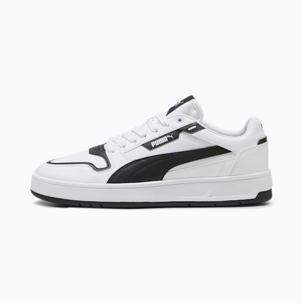 Court Classic Street Sneakers Unisex, PUMA White-PUMA Black, large-ZAF