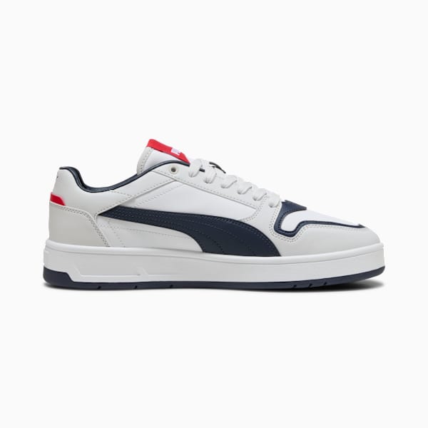 Court Classic Street Sneakers Unisex, PUMA White-PUMA Navy-Feather Gray, large-ZAF